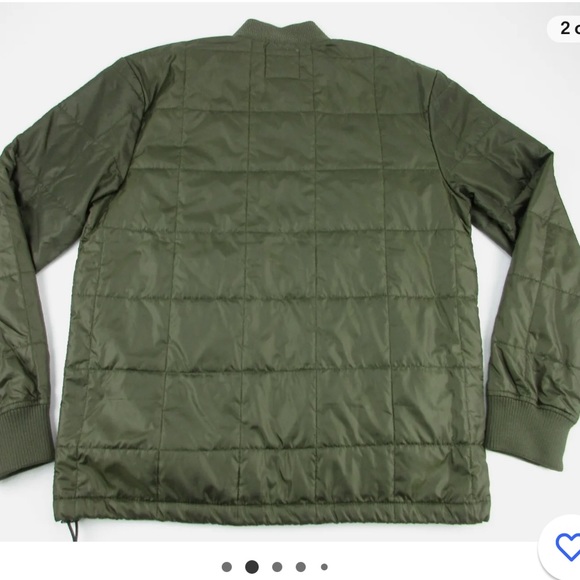 Iron & Resin Men’s quilted bomber jacket military green L - Picture 4 of 6